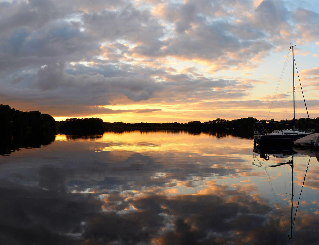 Noah Jigsaw Puzzle Evening at Lake Schwieloch in Germany 1000 pieces