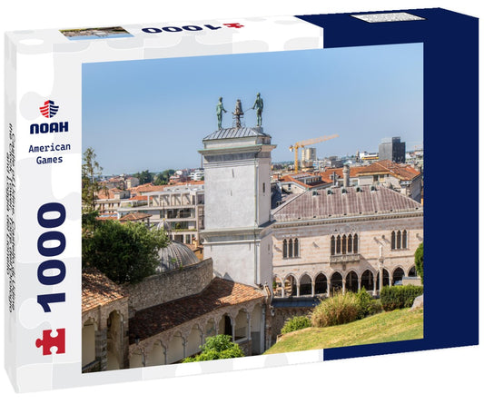 Noah Jigsaw Puzzle Castle of Udine, Castello di Udine, the Clock Tower, Torre dell'Orologio and Loggia del Lionello 1000 pieces