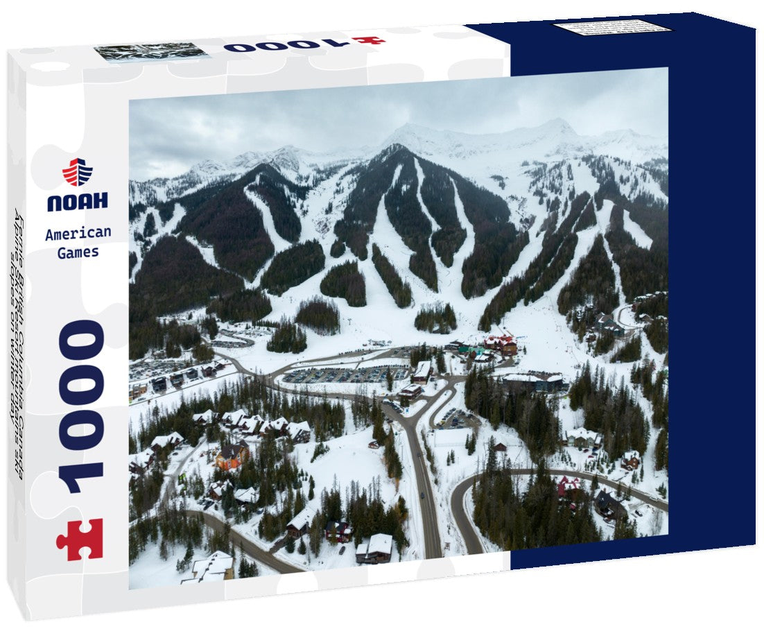 Noah Jigsaw Puzzle Fernie British Columbia Canada Alpine Ski Resort mountains ski slopes on winter day 1000 pieces