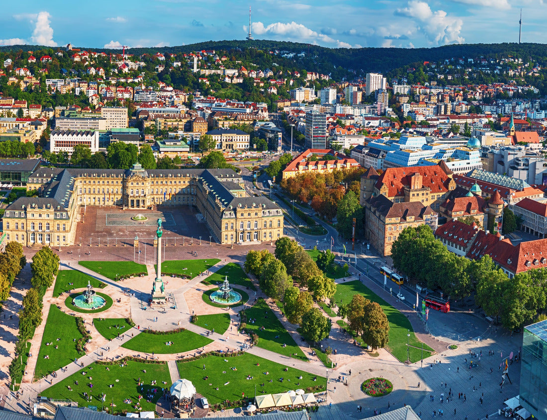 Noah Jigsaw Puzzle Aerial panorama of the famous Schlossplatz in Stuttgart, Germany 1000 pieces
