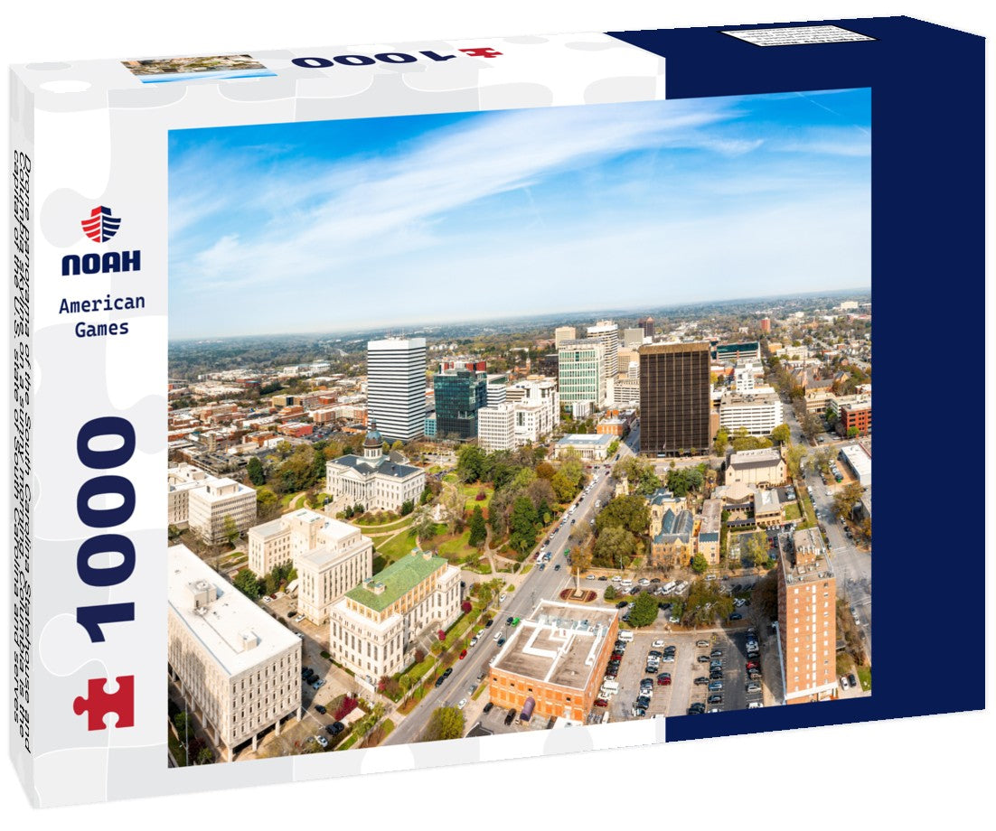 Noah Jigsaw Puzzle Drone panorama of the South Carolina Statehouse and Columbia skyline on a sunny morning. Columbia is the capital of the U.S. state of South Carolina and serves as the county seat of Richland County 1000 pieces