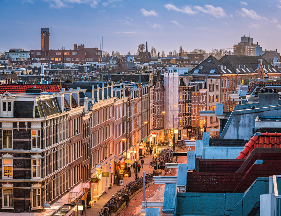 Noah Jigsaw Puzzle Amsterdam, Netherlands View of the cityscape of De Pijp at dusk 1000 pieces