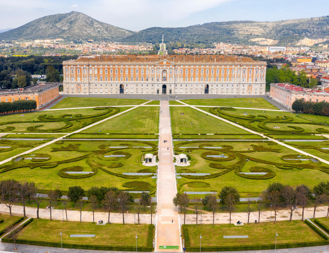 Noah Jigsaw Puzzle Aerial view of the Royal Palace of Caserta, also called Reggia di Caserta. It is a former royal residence with large gardens in Caserta, near Naples, Italy 1000 pieces