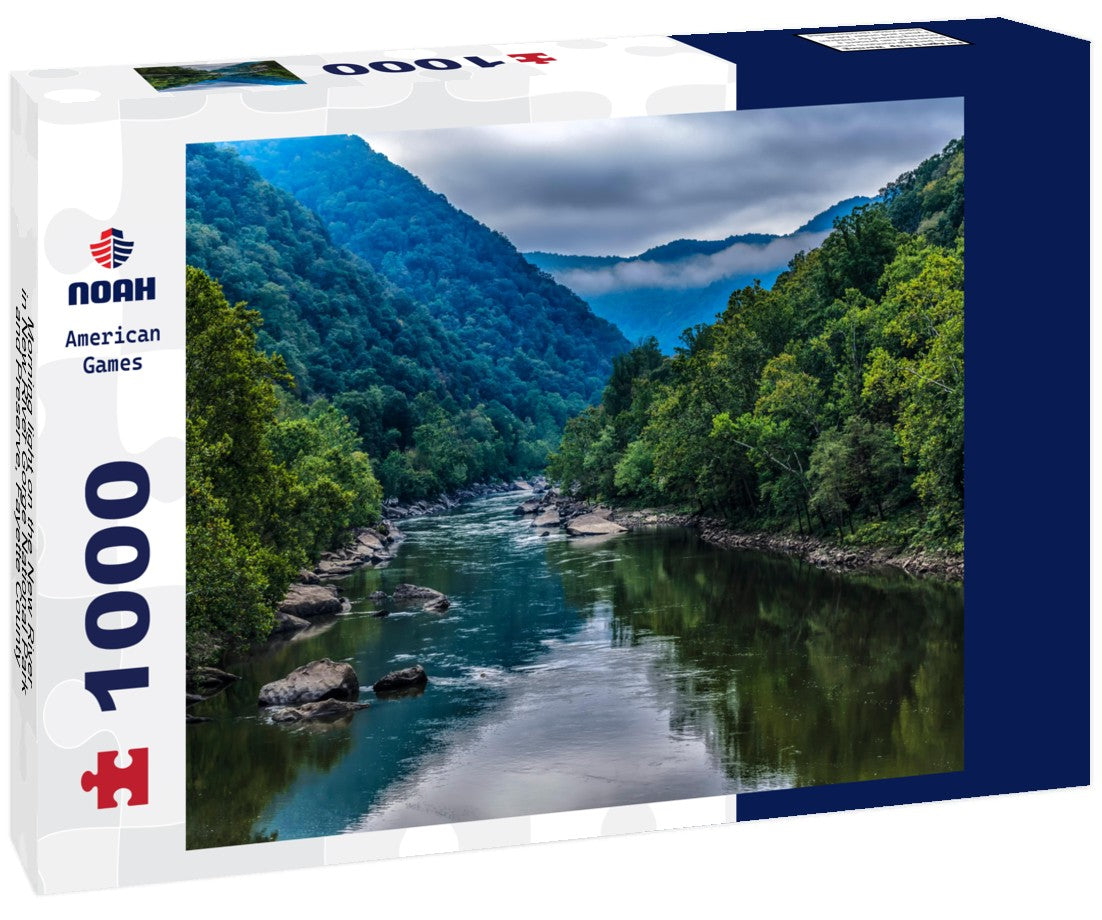 Noah Jigsaw Puzzle Morning light on the New River in New River Gorge National Park and Preserve, Fayette County, West Virginia, USA 1000 pieces