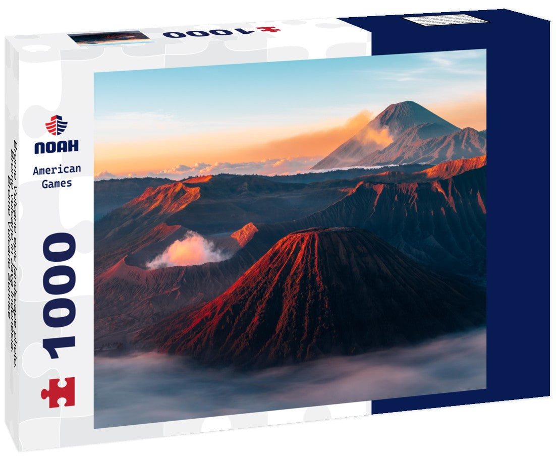 Noah Jigsaw Puzzle Bromo Vulcano epic landscape photo. Bromo vulcano in Java Indonesia. Bromo Vulcano Sunrise 1000 pieces