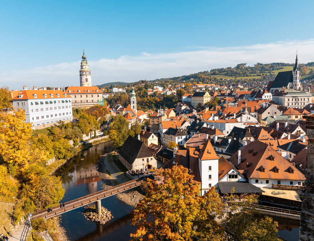 Noah Jigsaw Puzzle Czech Krumlov Czech Republic. View at old european town and river Vltava 1000 pieces