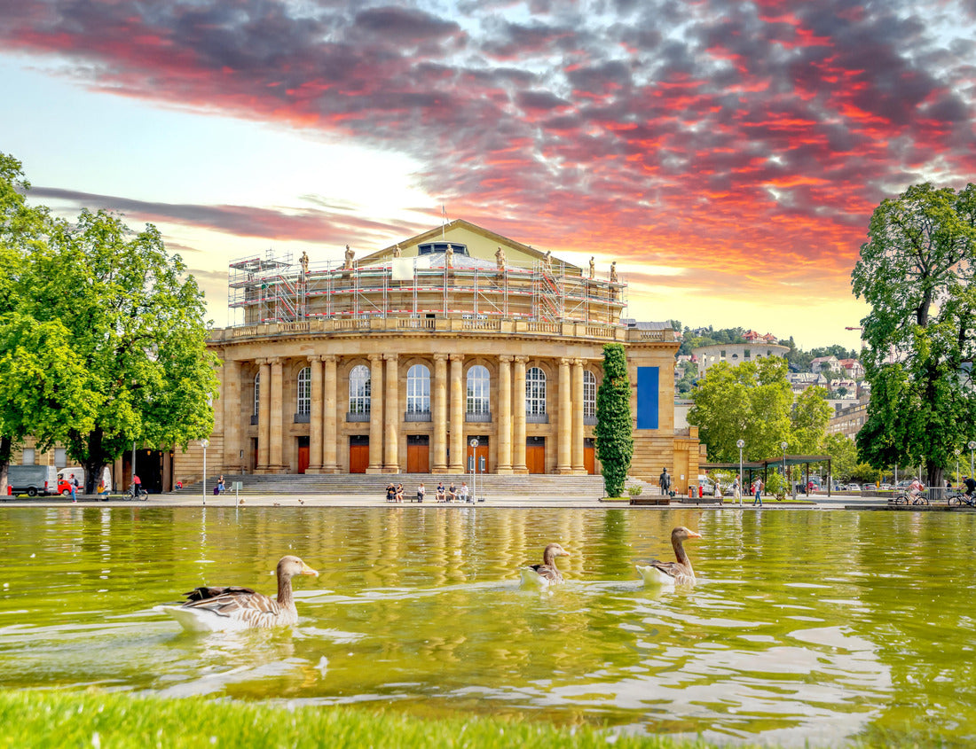 Noah Jigsaw Puzzle Lake, old town Stuttgart, Germany 1000 pieces