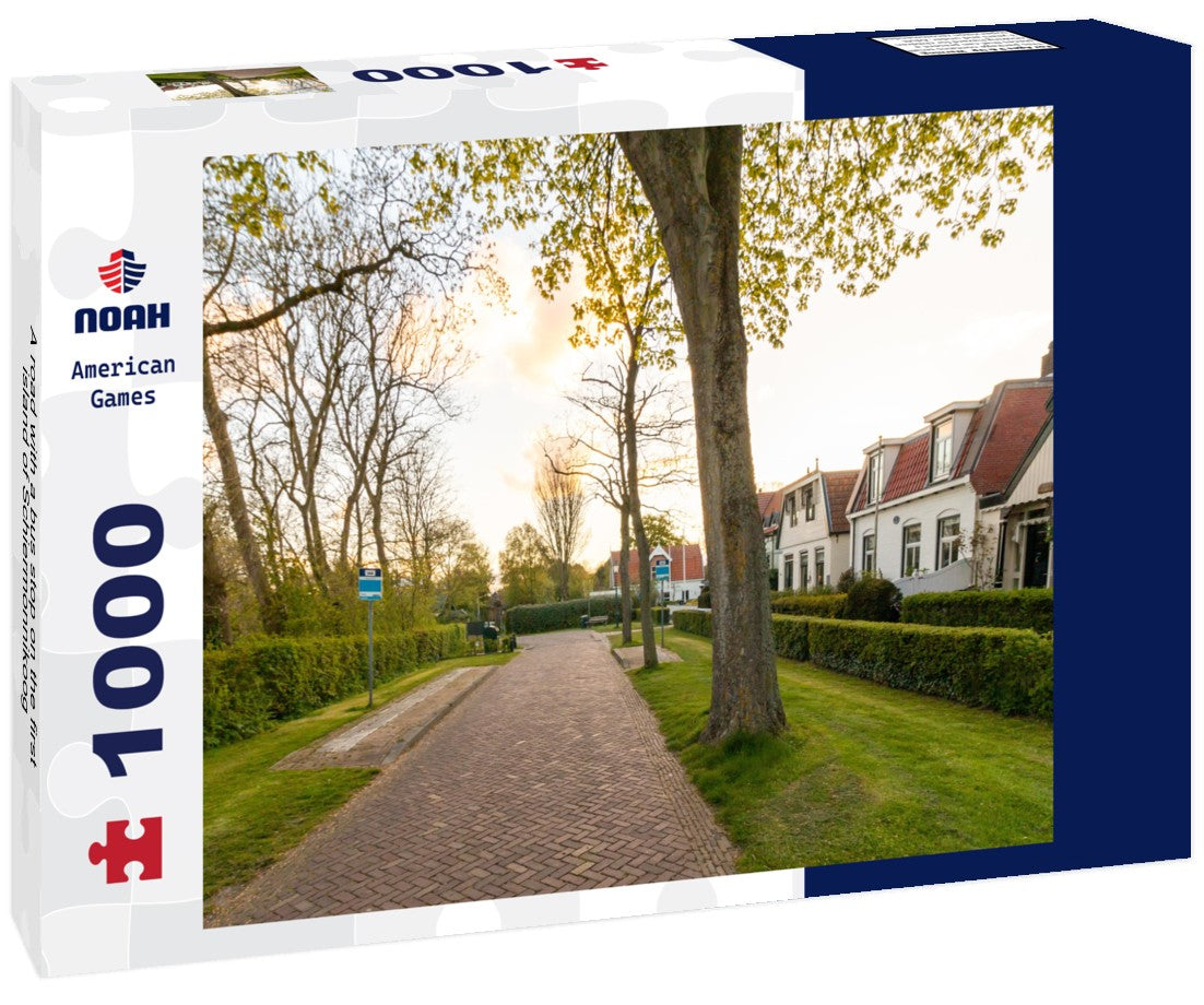 Noah Jigsaw Puzzle A road with a bus stop on the first island of Schiermonnikoog 1000 pieces