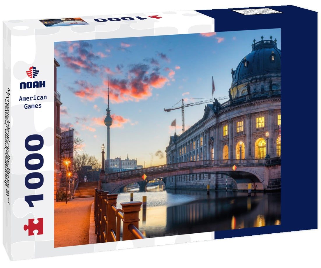 Noah Jigsaw Puzzle Museum Island on the Spree and TV tower in the background at sunrise, Berlin, Germany 1000 pieces