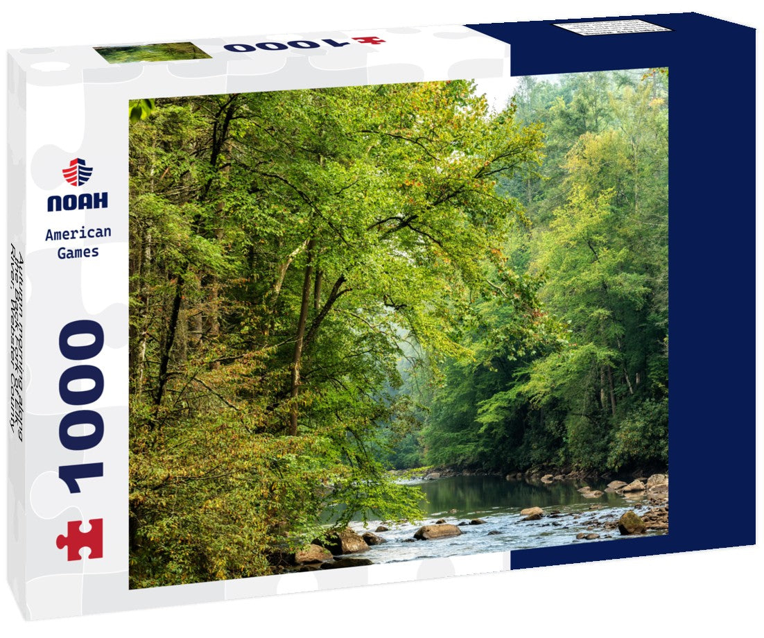 Noah Jigsaw Puzzle Autumn morning along the Back Fork of Elk River, Webster County, West Virginia, USA 1000 pieces