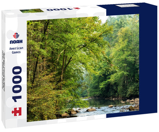 Noah Jigsaw Puzzle Autumn morning along the Back Fork of Elk River, Webster County, West Virginia, USA 1000 pieces