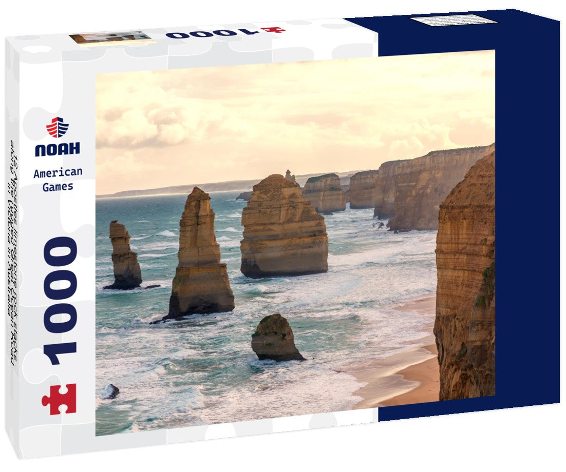 Noah Jigsaw Puzzle 12 Apostles limestone rock stacks along the rugged Great Ocean Road in Victoria in Australia 1000 pieces