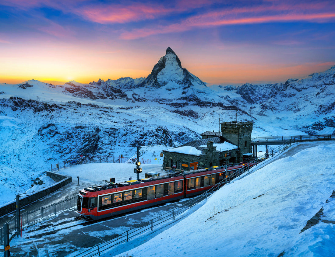 Noah Jigsaw Puzzle Matterhorn and Swiss Alps in Zermatt, Switzerland. Matterhornberg at sunset 1000 pieces