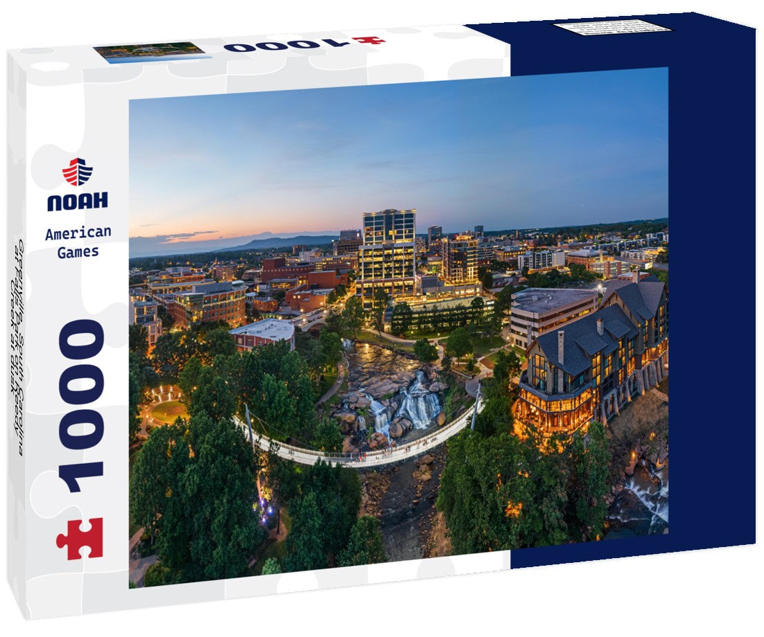 Noah Jigsaw Puzzle Greenville, South Carolina at Falls Park on Reedy Creek at dusk 1000 pieces