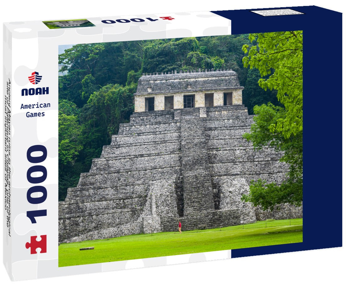 Noah Jigsaw Puzzle Ancient Mayan ruins in the archaeological site of Palenque in Chiapas, one of the most important sites of Mexico 1000 pieces