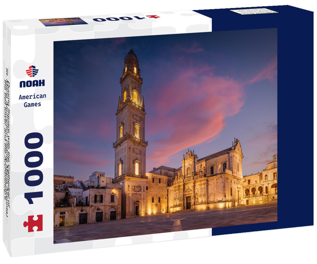 Noah Jigsaw Puzzle Duomo Square with the Cathedral of St. Maria Asumption (Santa Maria Assunta), the bell tower and the Archbishop's Palace, Lecce, Italy 1000 pieces