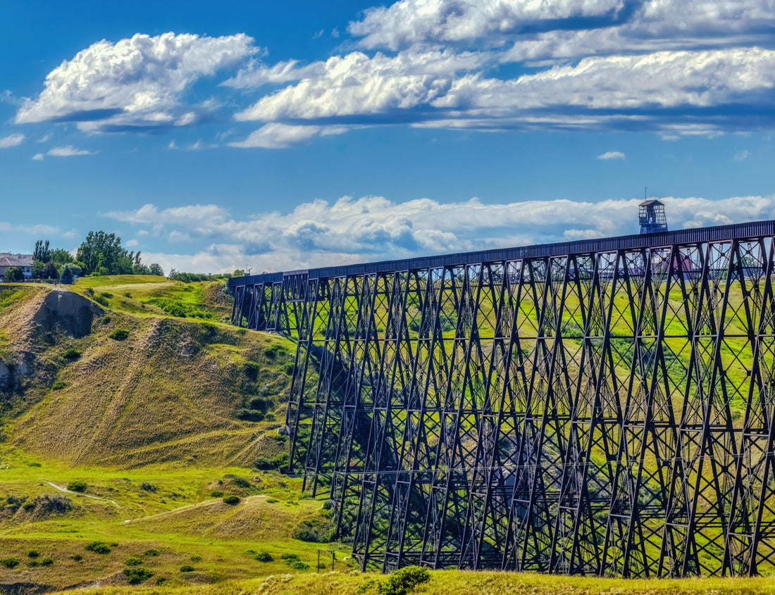 Noah Jigsaw Puzzle Close-up of the Lethbridge Viaduct, commonly known as the High Level Bridge in Lethbridge, Alberta, Canada 1000 pieces