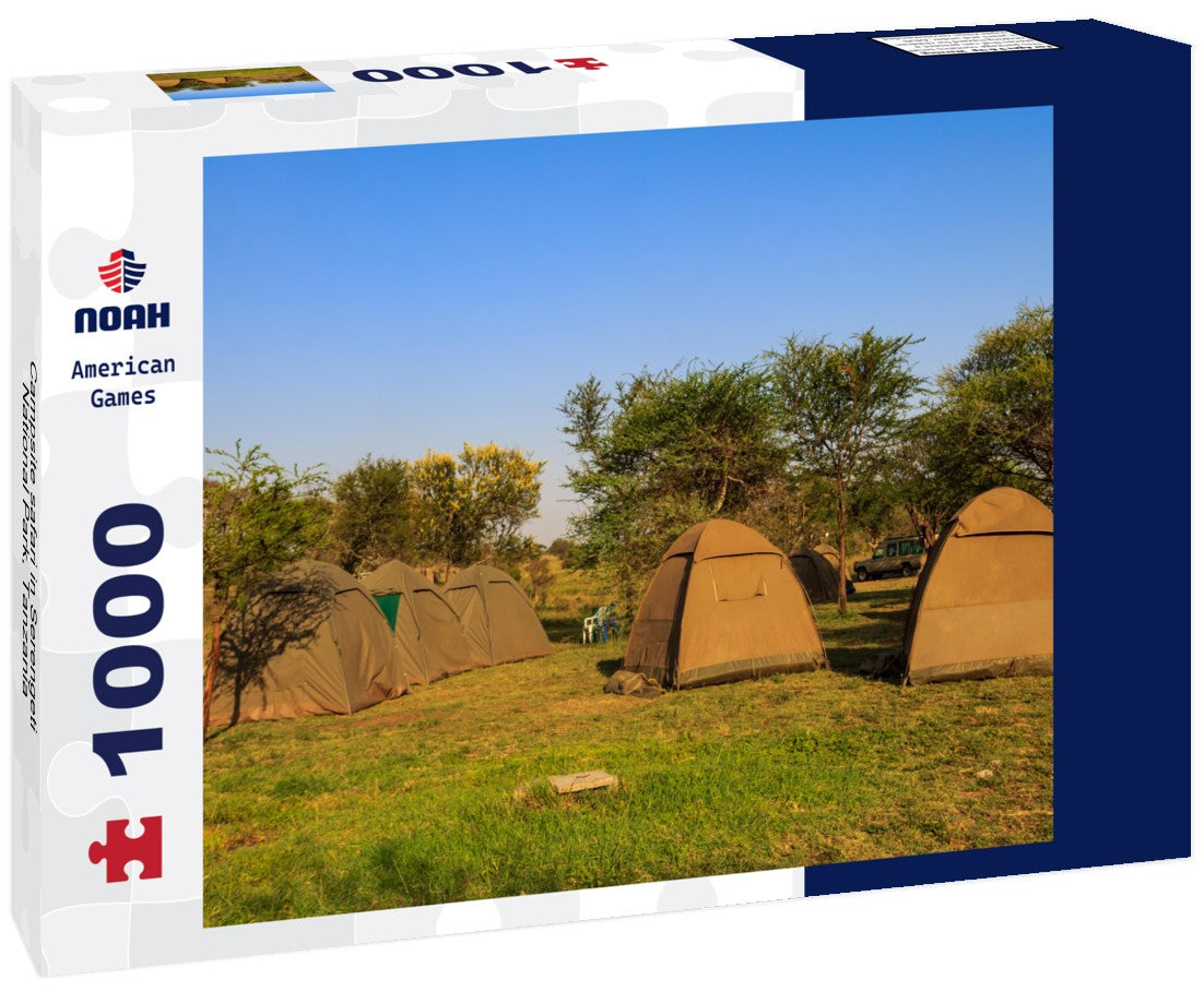 Noah Jigsaw Puzzle Campsite safari in Serengeti National Park, Tanzania 1000 pieces