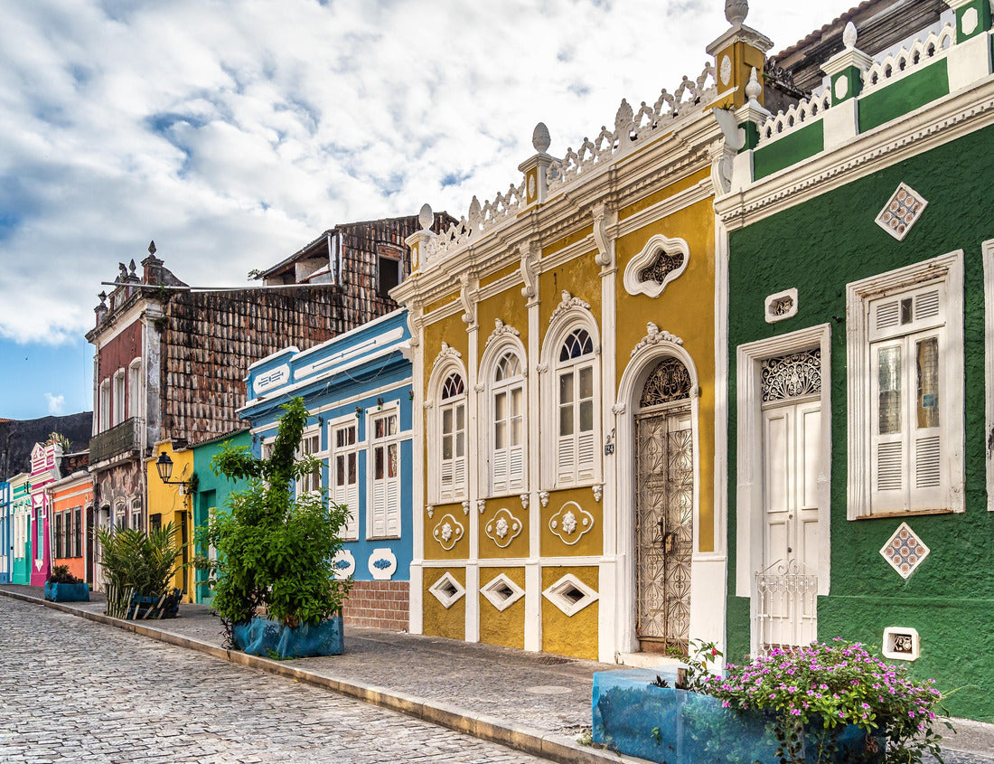 Noah Jigsaw Puzzle Colored colonial houses in the historic district of Pelourinho and Santo Antonio in Salvador da Bahia, Brazil 1000 pieces