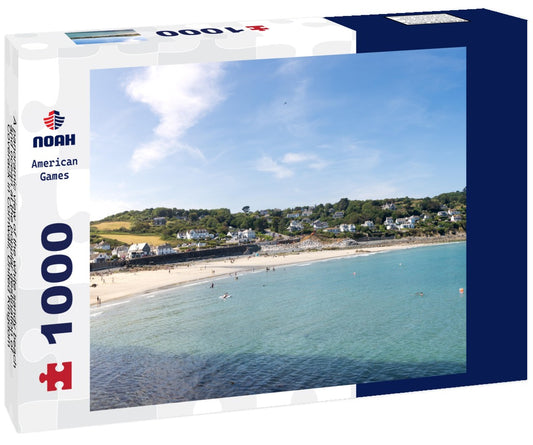 Noah Jigsaw Puzzle A panoramic view of the white sandy beach and ocean at the popular destination of Coverack in Cornwall, United Kingdom 1000 pieces