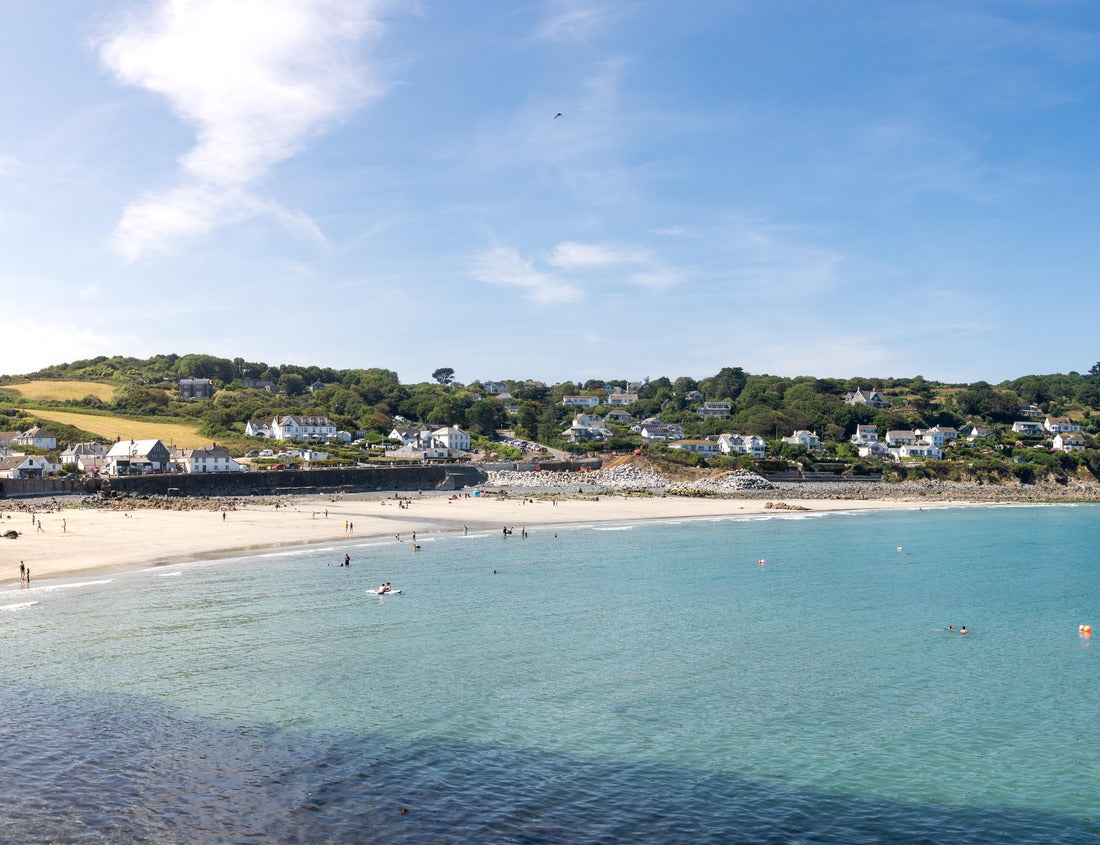 Noah Jigsaw Puzzle A panoramic view of the white sandy beach and ocean at the popular destination of Coverack in Cornwall, United Kingdom 1000 pieces