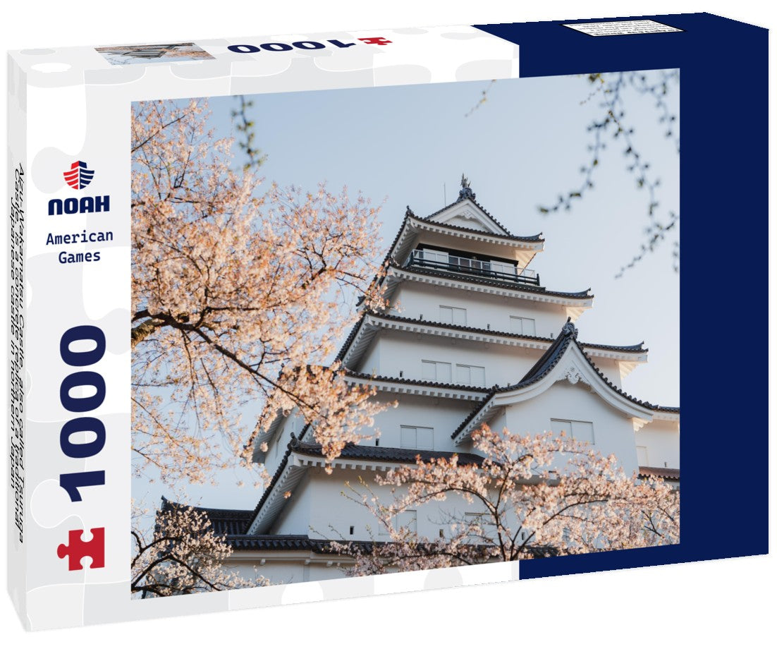 Noah Jigsaw Puzzle Aizu-Wakamatsu Castle, also called Tsuruga Castle, is a concrete replica of a traditional Japanese castle in northern Japan 1000 pieces