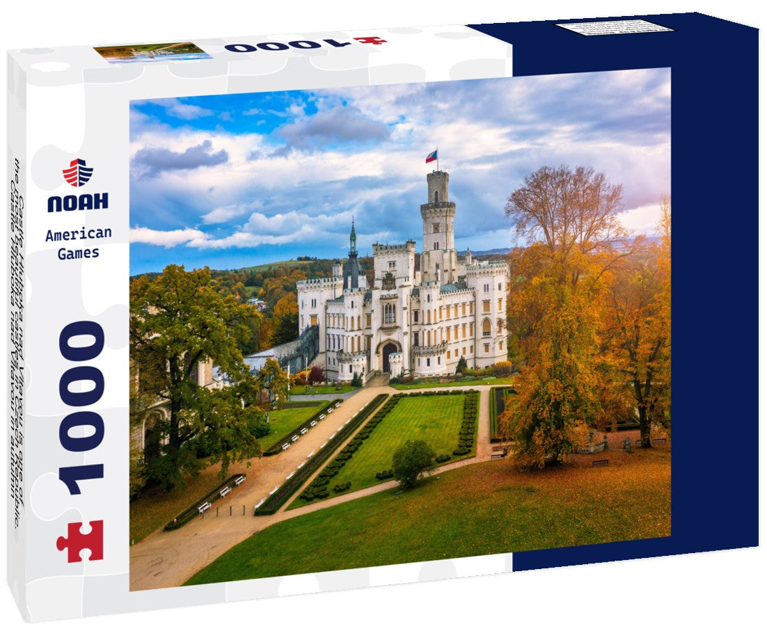 Noah Jigsaw Puzzle Castle Hluboka nad Vltavou is one of the most beautiful castles in Czech Republic. Castle Hluboka nad Vltavou in autumn with red foliage, Czechia 1000 pieces