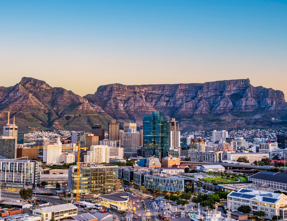Noah Jigsaw Puzzle Cape Town city CBD and table mountain in the background during sunset, South Africa 1000 pieces