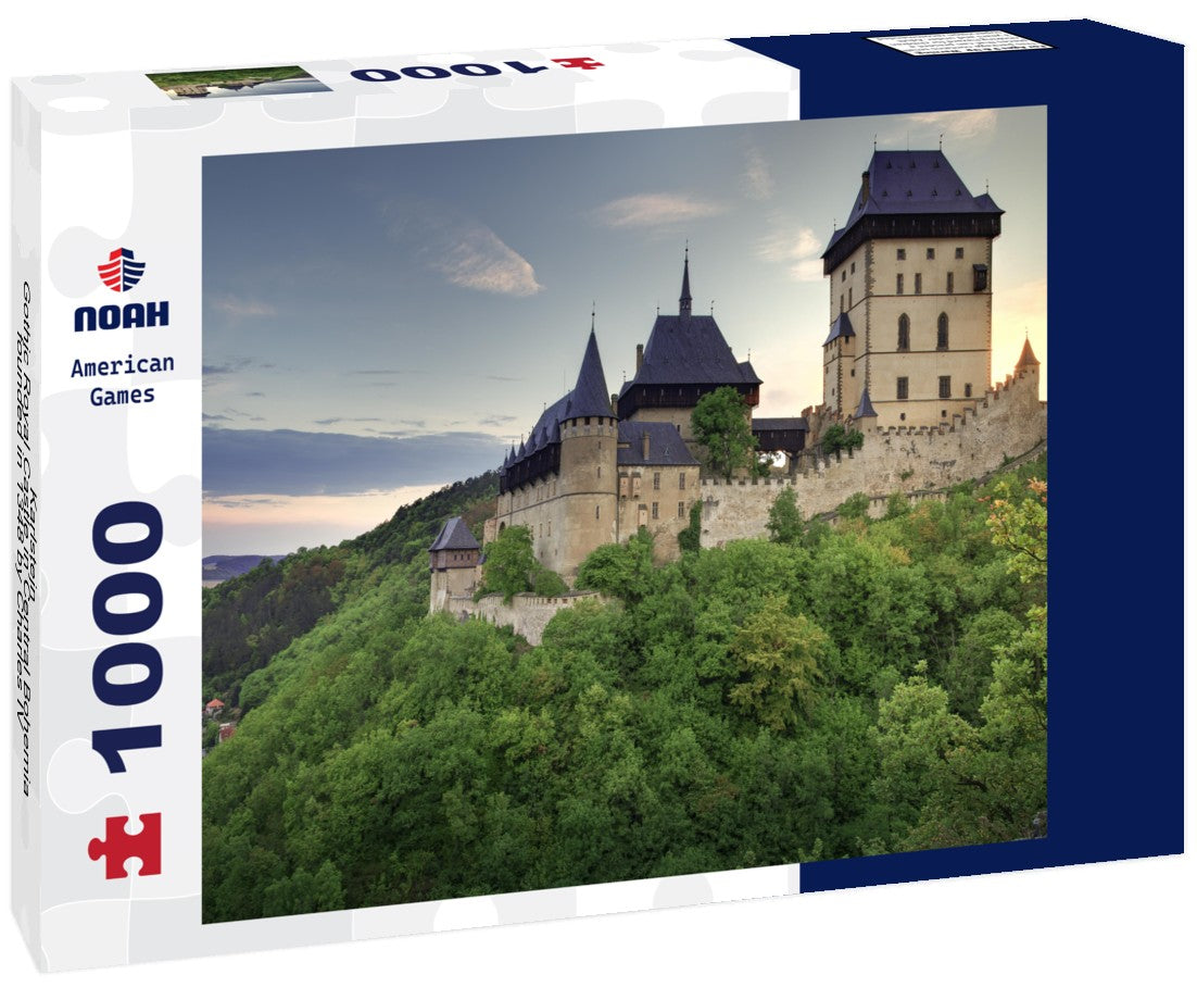 Noah Jigsaw Puzzle Karlstejn - Gothic Royal Castle in Central Bohemia founded in 1348 by Charles IV, Holy Roman Emperor and King of Bohemia. Czech Republic 1000 pieces