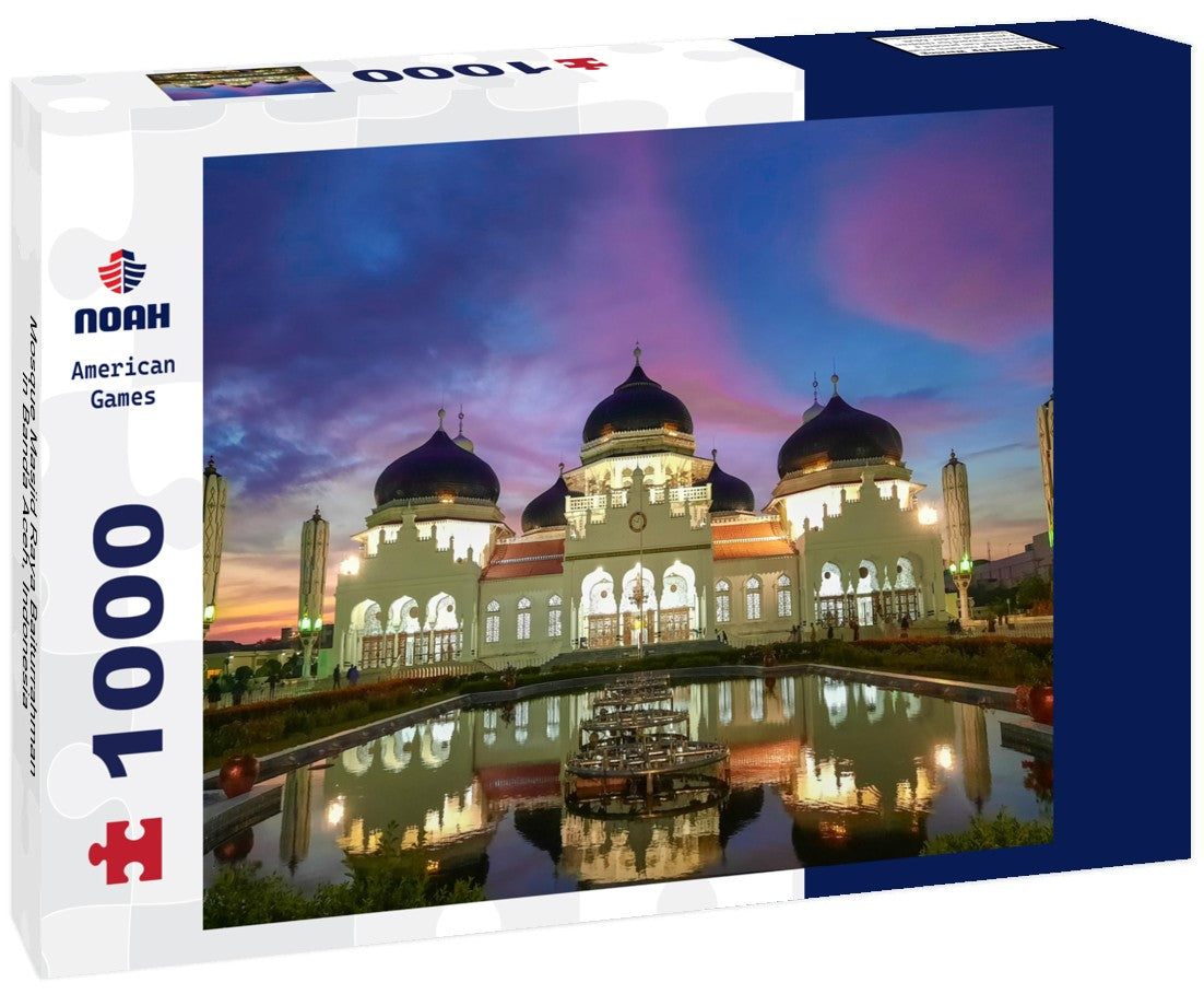 Noah Jigsaw Puzzle Mosque Masjid Raya Baiturrahman in Banda Aceh, Indonesia 1000 pieces