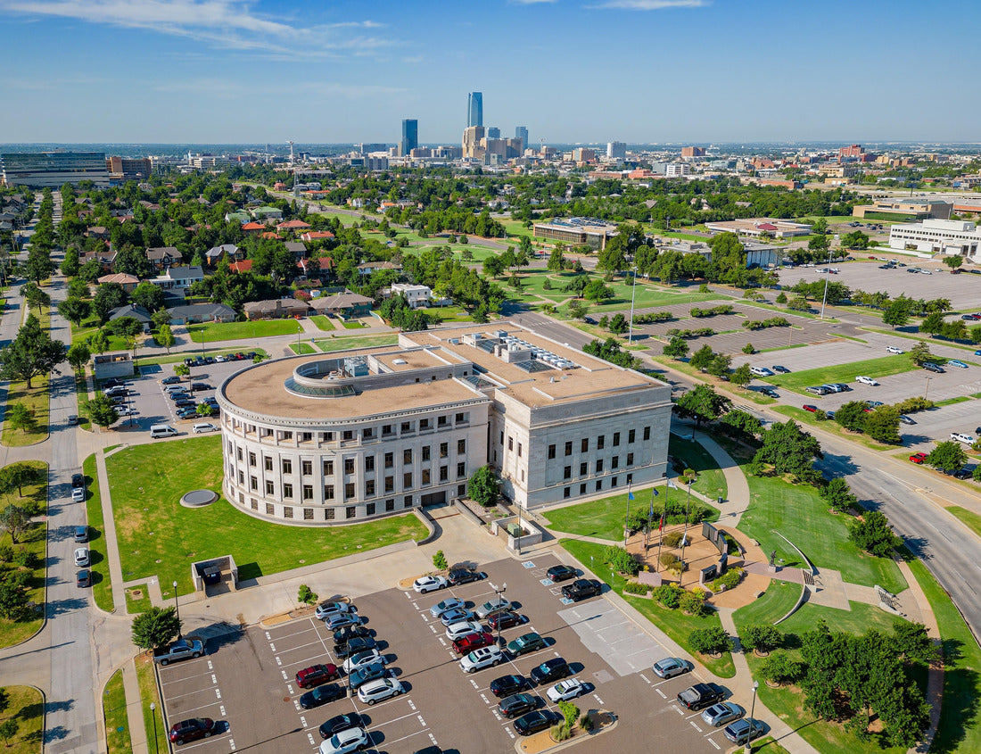 Noah Jigsaw Puzzle Aerial view of the Supreme Court and Oklahoma downtown cityscape at Oklahoma 1000 pieces