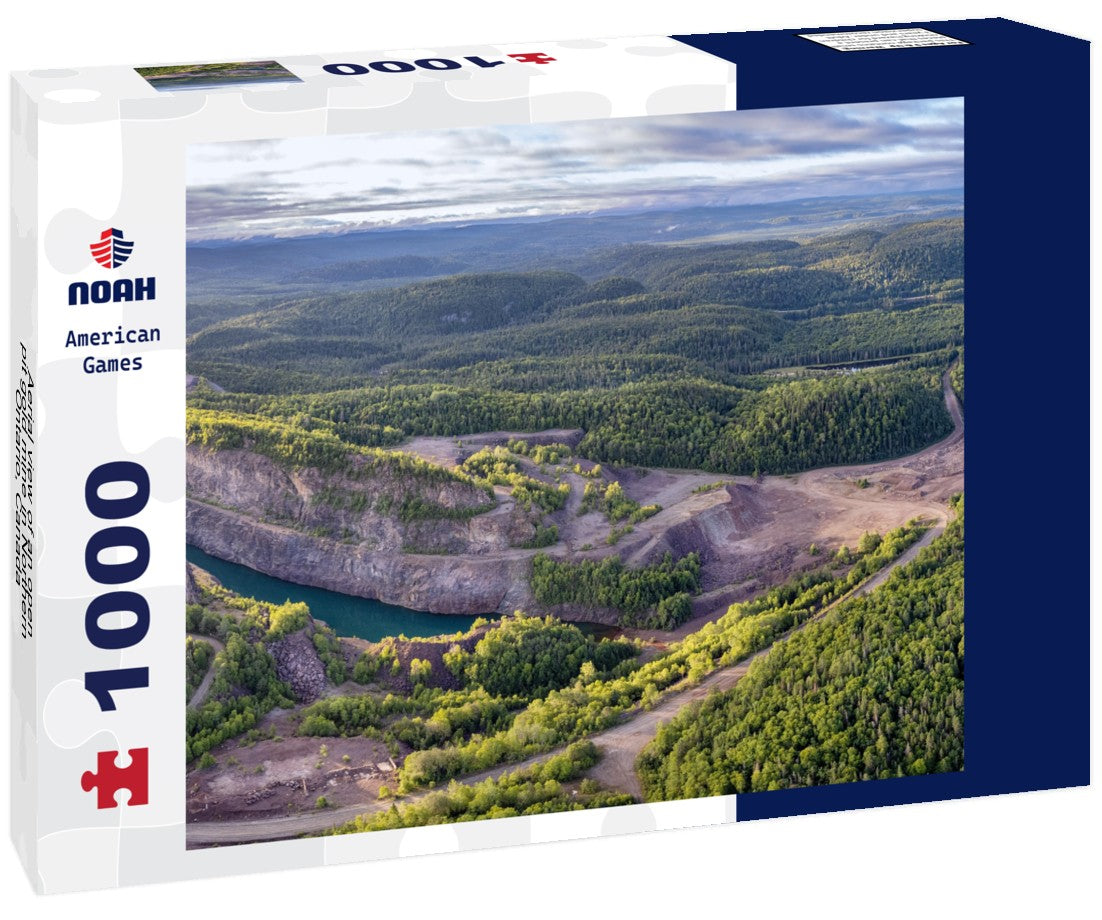 Noah Jigsaw Puzzle Aerial view of an open-pit gold mine in Northern Ontario, Canada 1000 pieces