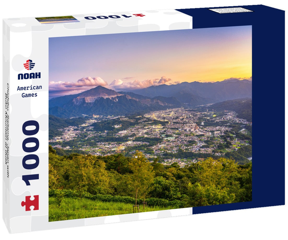 Noah Jigsaw Puzzle Chichibu, Saitama, Japan with Buko Mountain at dusk 1000 pieces