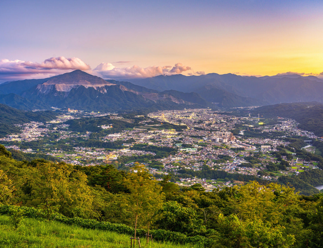 Noah Jigsaw Puzzle Chichibu, Saitama, Japan with Buko Mountain at dusk 1000 pieces