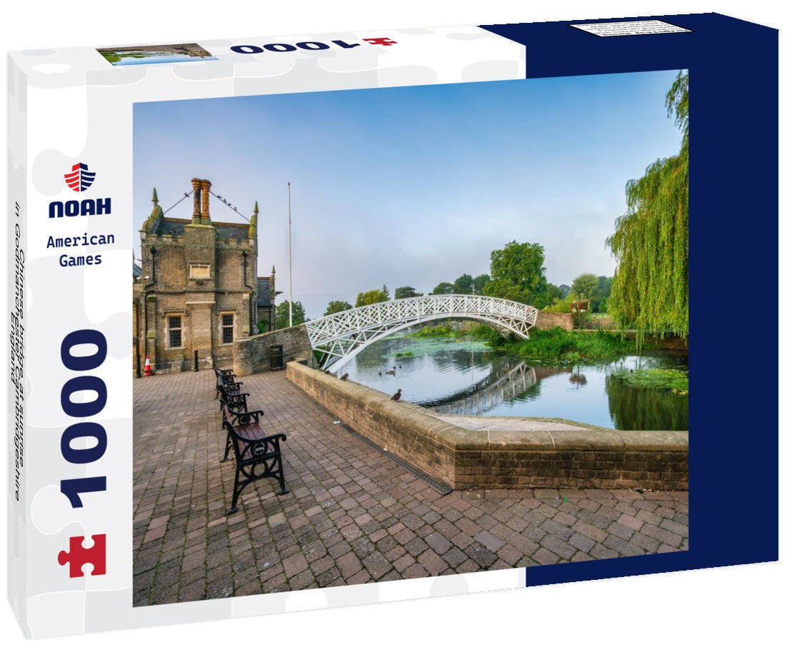 Noah Jigsaw Puzzle Chinese bridge at sunrise in Godmanchester Cambridgeshire England 1000 pieces
