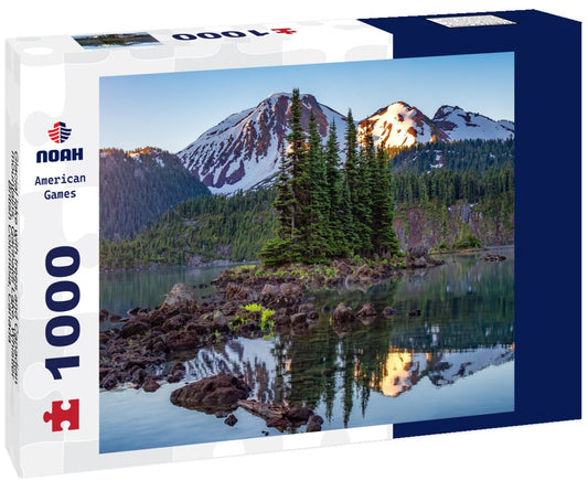 Noah Jigsaw Puzzle Glacial lake with trees and Canadian mountains. Garibaldi Lake, Whistler, British Columbia, Canada 1000 pieces