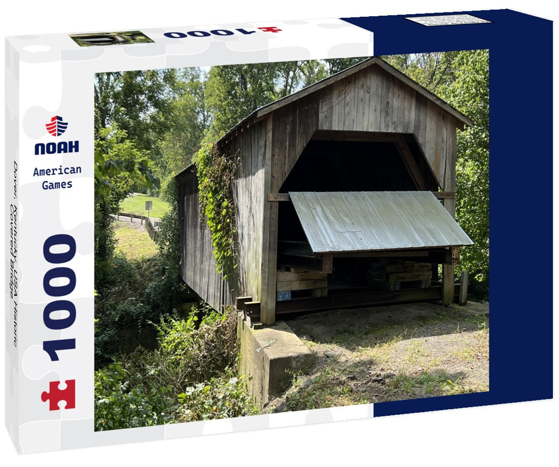 Noah Jigsaw Puzzle Dover, Kentucky, USA Historic Covered Bridge 1000 pieces