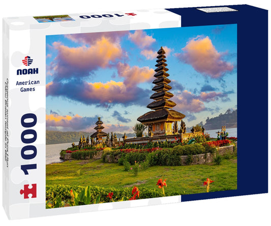 Noah Jigsaw Puzzle Gorgeous sunset at Pura Ulun Danu Bratan temple in Bali 1000 pieces