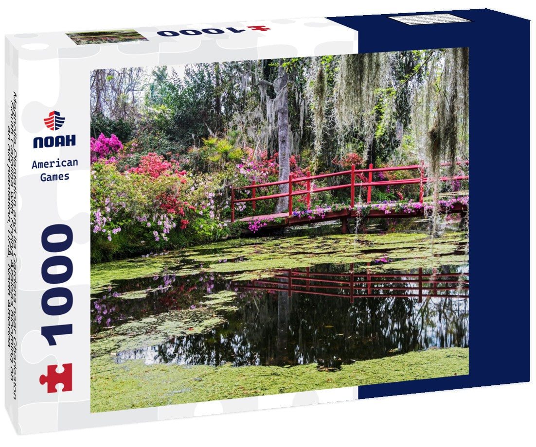 Noah Jigsaw Puzzle Magnolia Plantation and its Gardens near Charleston, South Carolina with Spring Azaleas blooming on an old plantation, USA, North America 1000 pieces