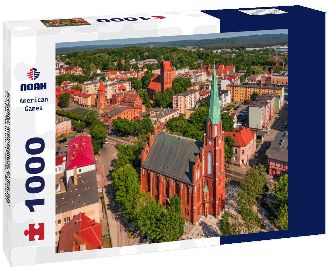 Noah Jigsaw Puzzle Beautiful architecture of the city of Lebork with fortified buildings of the Teutonic Castle, Poland 1000 pieces