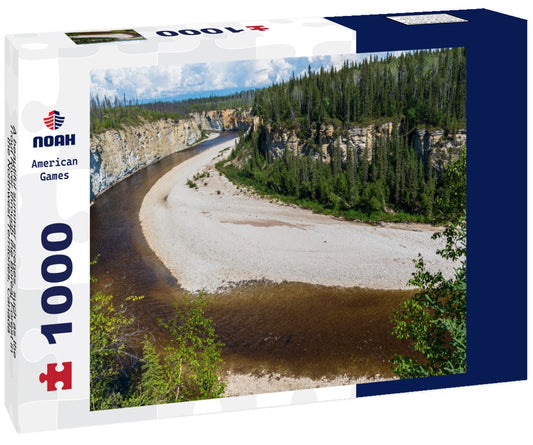 Noah Jigsaw Puzzle A beautiful summer scenes, such as the Trout River through the Boreal Forest in the Northwest Territories, Canada 1000 pieces