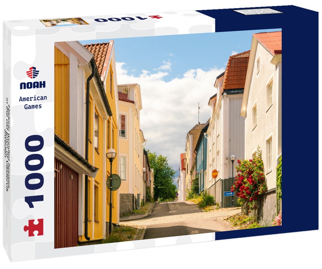 Noah Jigsaw Puzzle Historic wooden houses in the old town of Västervik, Sweden 1000 pieces