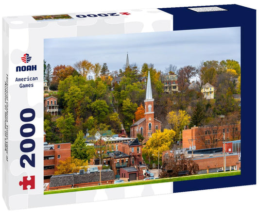 Noah Jigsaw Puzzle Historical Galena Town view at Autumn in Illinois of USA 2000 pieces