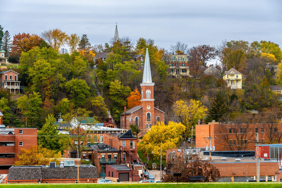 Noah Jigsaw Puzzle Historical Galena Town view at Autumn in Illinois of USA 2000 pieces