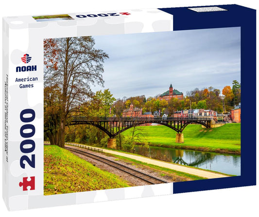 Noah Jigsaw Puzzle Historical Galena Town view at Autumn in Illinois of USA 2000 pieces