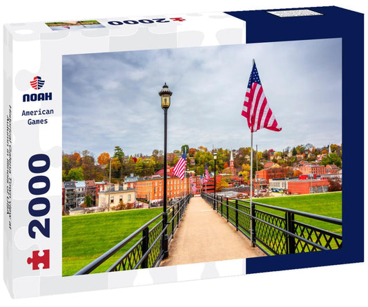 Noah Jigsaw Puzzle Historical Galena Town view at Autumn in Illinois of USA 2000 pieces