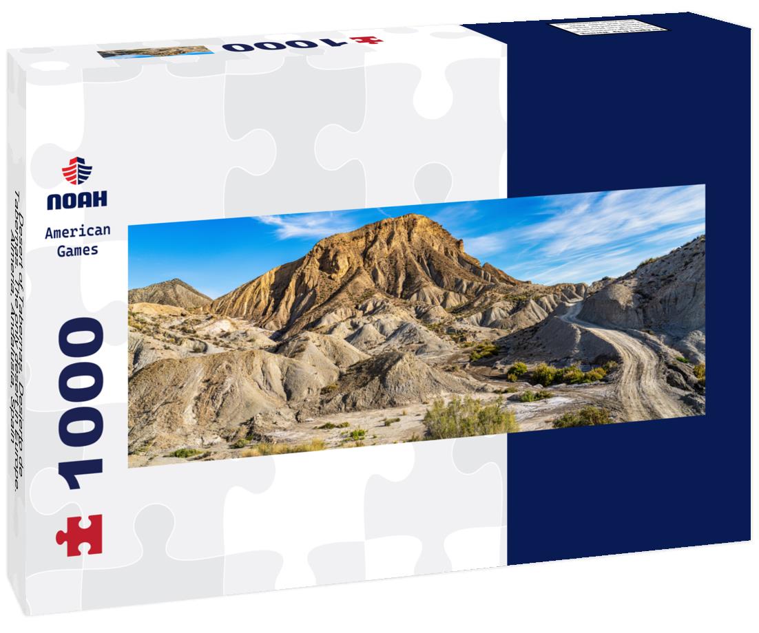 Noah Jigsaw Puzzle Desert of Tabernas, Desierto de Tabernas. The only desert in Europe. Almeria, Andalusia, Spain Panorama 1000 Pieces