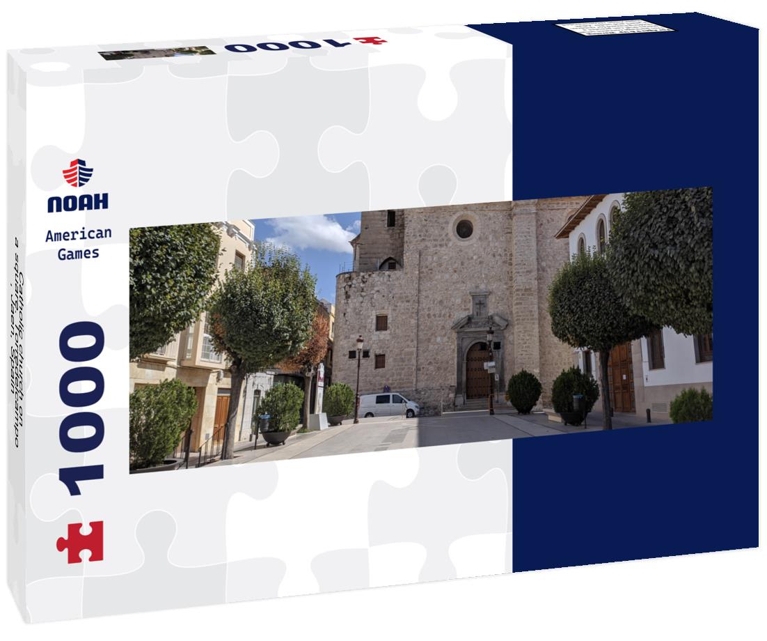 Noah Jigsaw Puzzle Catholic church on a square. Torredelcampo , Jaen, Spain Panorama 1000 Pieces