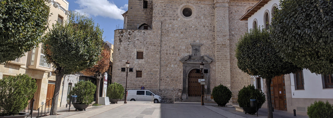 Noah Jigsaw Puzzle Catholic church on a square. Torredelcampo , Jaen, Spain Panorama 1000 Pieces