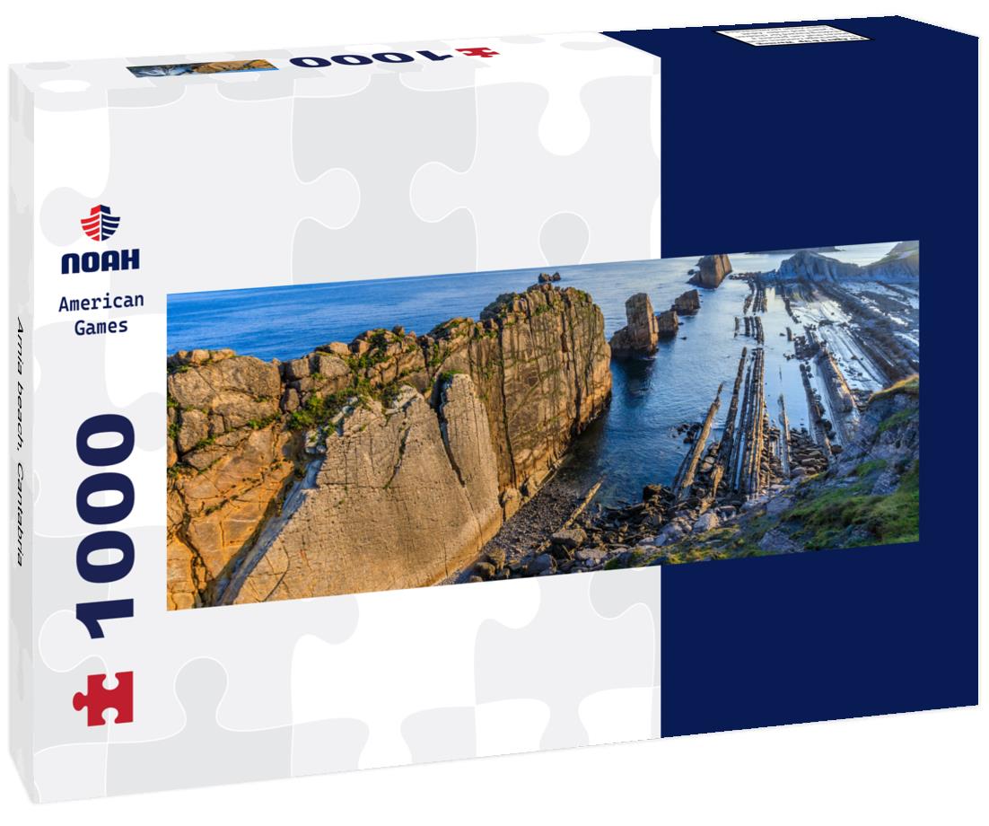 Noah Jigsaw Puzzle Arnia beach, Cantabria Panorama 1000 Pieces
